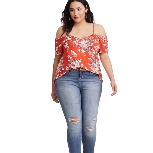 Floral Cold-Shoulder Tank - Picture 7 of 8